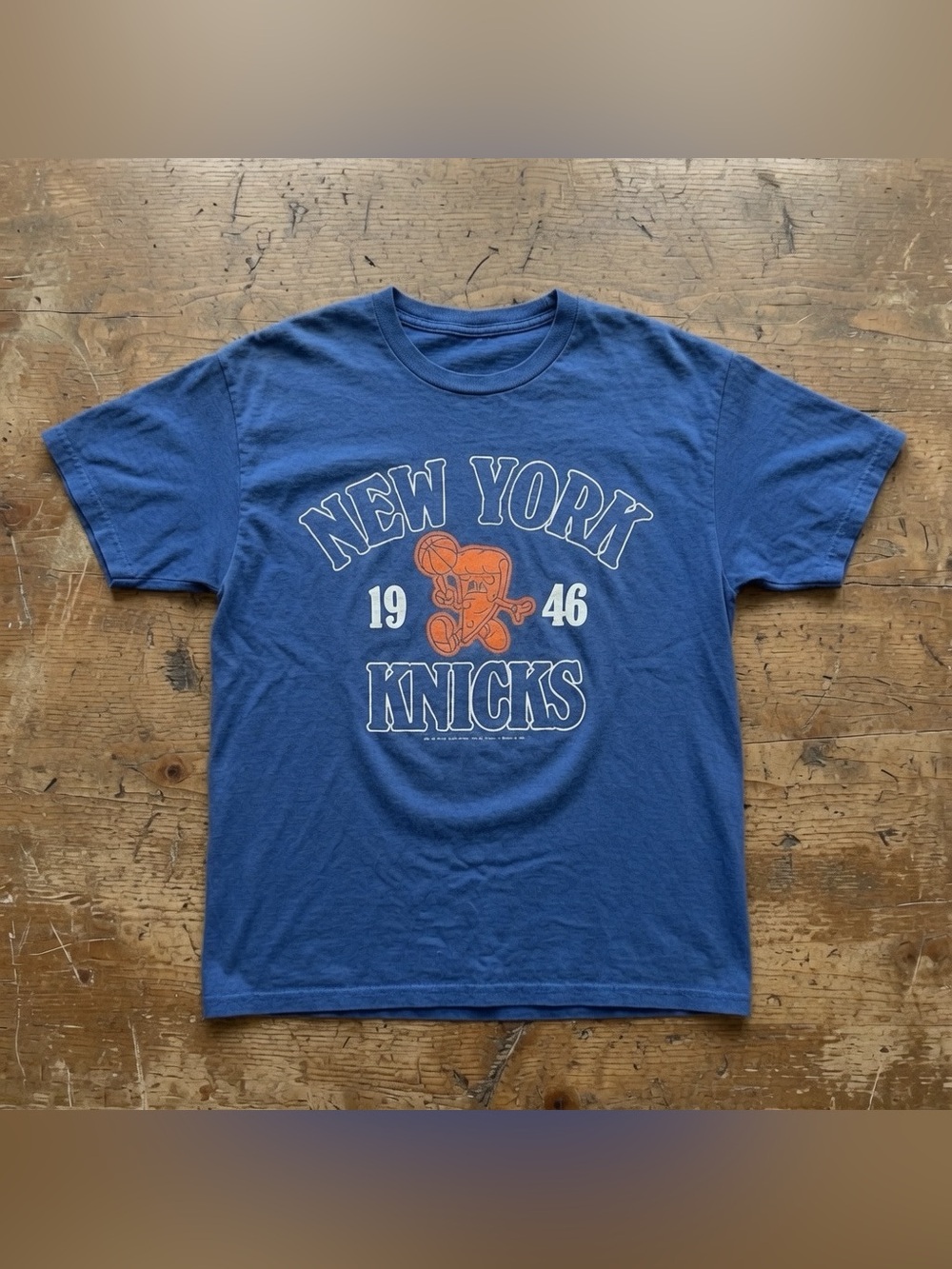 New York Knicks Blue Graphic Short Sleeve Tee